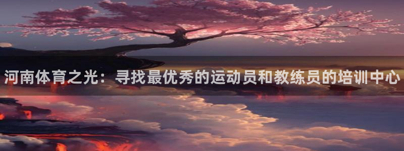 yy易游官网下载招商电话号码：河南体育之光：寻找最优