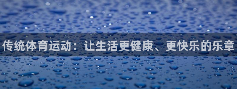 海南yy易游官网下载：传统体育运动：让生活更健康、更